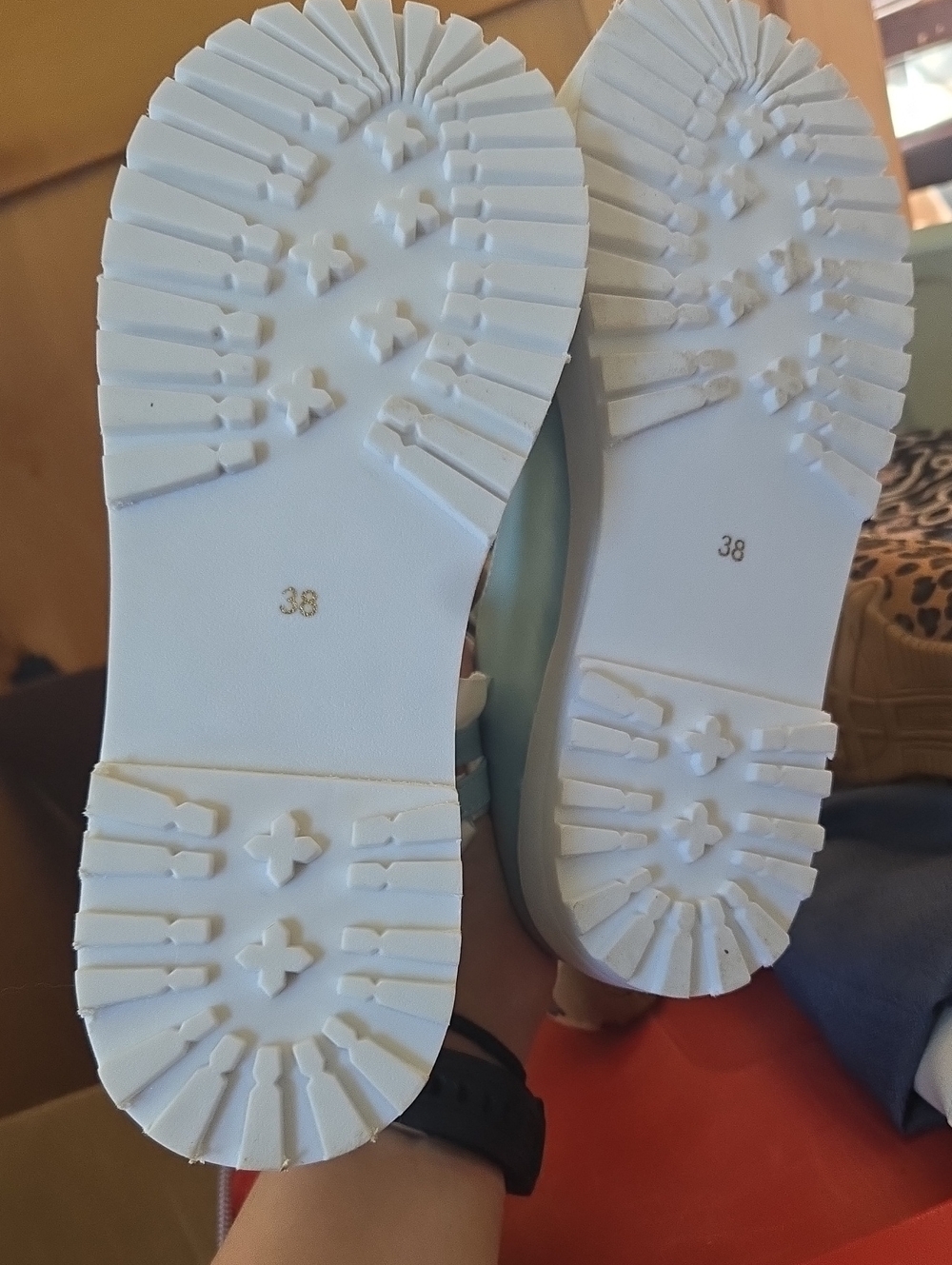 U Berobello Baby blue shoes size 8 /38 - Picture 6 of 6